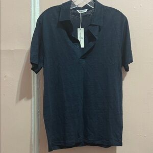 John Henric Sweden Men's Navy Blue Polo Shirt size M